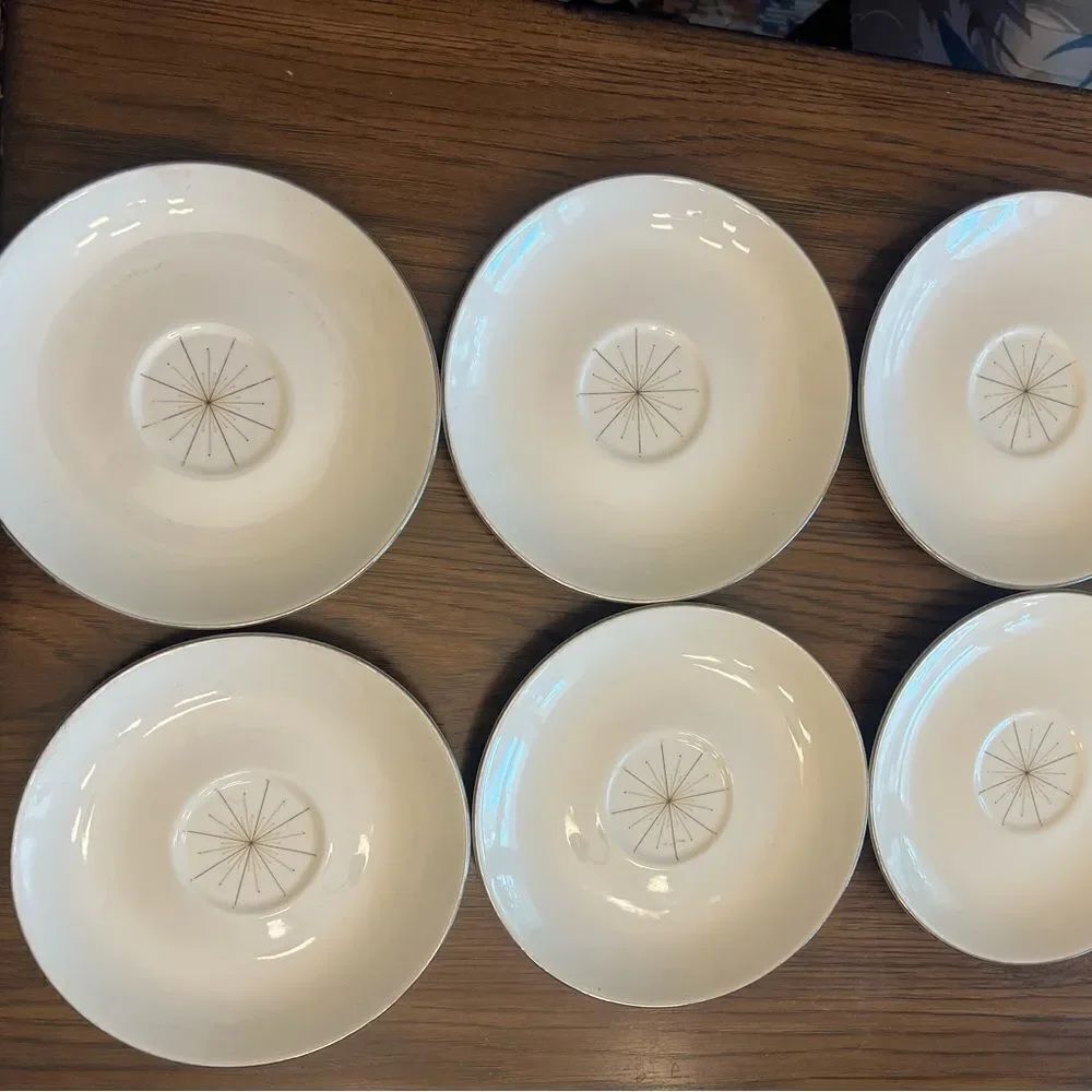 Set of 6 small Northern Star MCM Elegant Cream Dinnerware Set